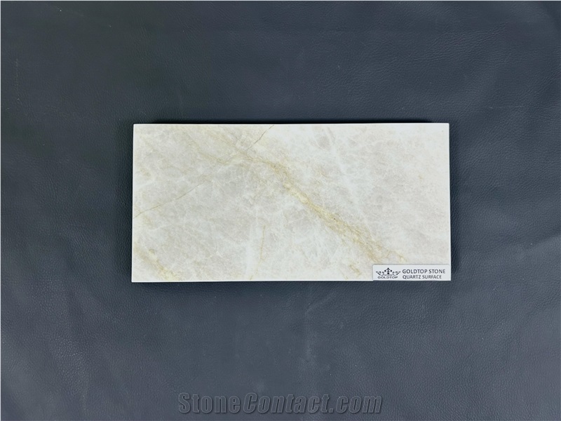 7006 Taj Mahal Extra PD Printed Quartz Slabs For Hotel