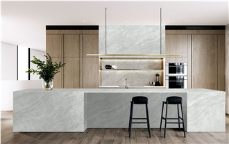 7006 Taj Mahal Extra PD Printed Quartz Slabs For Hotel