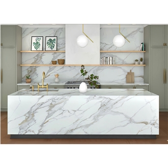 7016 Calacatta Borghini Extra Printed Quartz Slabs