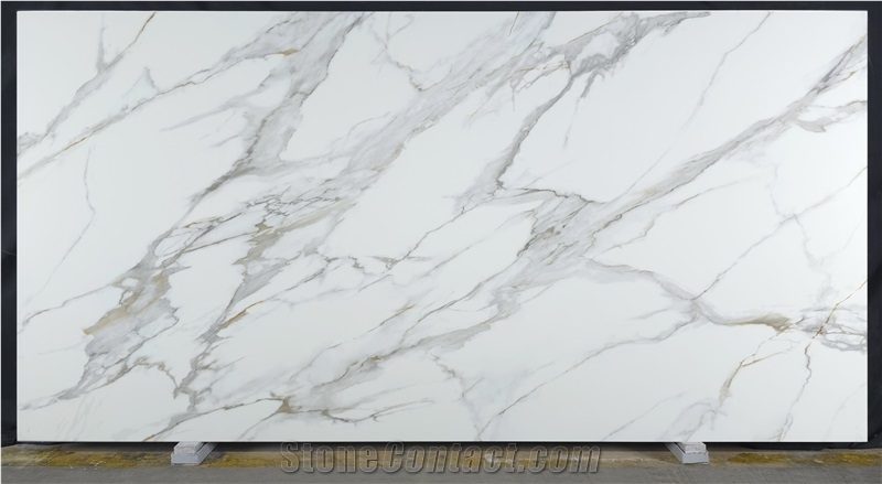 7016 Calacatta Borghini Extra Printed Quartz Slabs