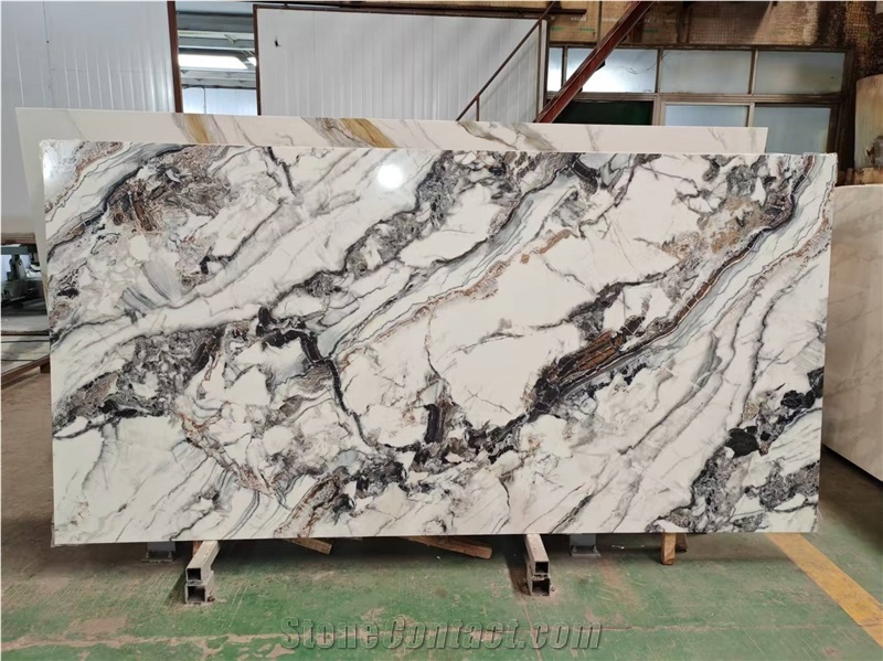 Modern Furniture 7013 Cristallo Quebec PD Sintered Stone Kitchen Bar Tops
