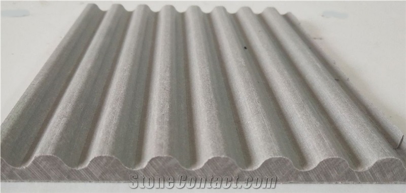 Facade Grooved Fiber Cement Board Artificial Stone Veneer