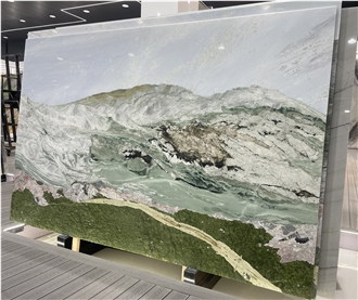 Water Jet Quartz Stone Painting Art Works Mosaic Art Works