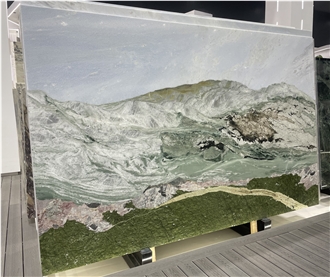 Water Jet Quartz Stone Painting Art Works Mosaic Art Works