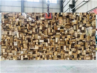 Petrified Wood Stone Semiprecious Stone Slabs For Wall
