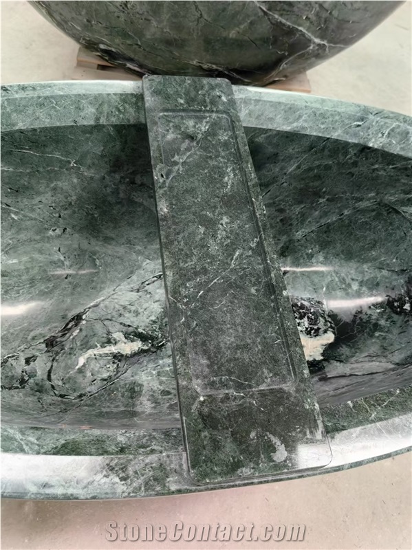 Solid Stone Grey Terrazzo Freestanding Bathtub For SPA