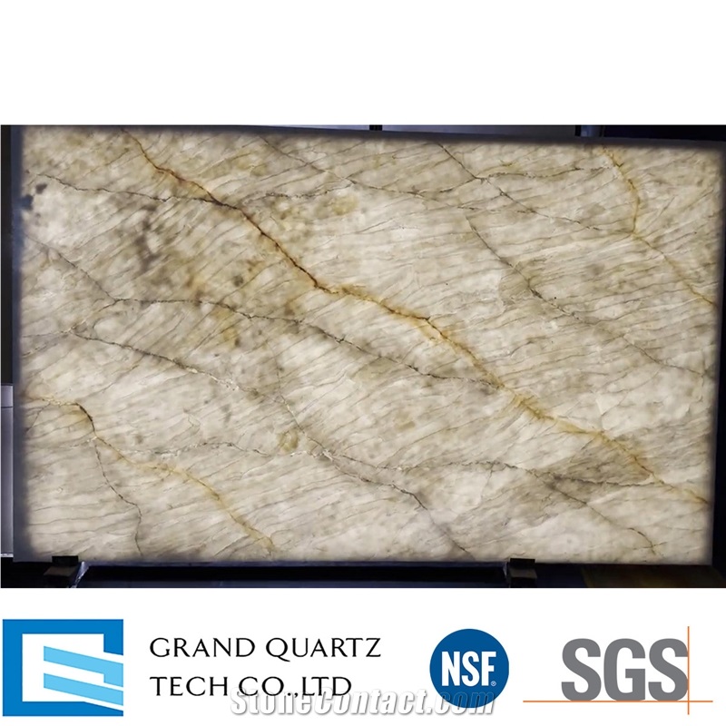 Luxury Backlit Quartz Slabs