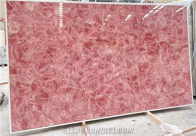 Rose Pink Semiprecious Stone Slabs