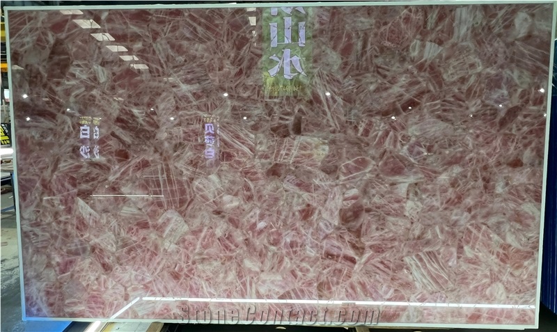 Rose Pink Semiprecious Stone Slabs