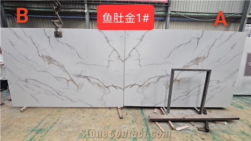 Calacata Gold Sintered Stone Slabs