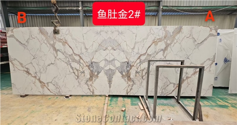 Calacata Gold Sintered Stone Slabs