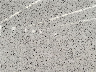 Granule Polished White Quartz Slabs