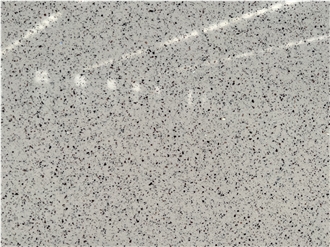 Granule Polished White Quartz Slabs