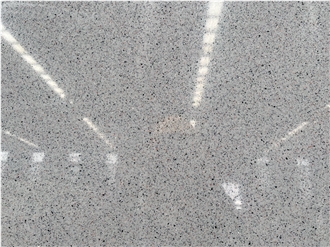 Pure Grey Granule Quartz Slabs Zero Silicon  Quartz