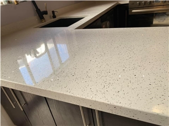 Pure Red Quartz Kitchen Countertops