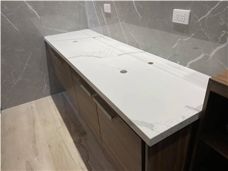 Pure Red Quartz Kitchen Countertops