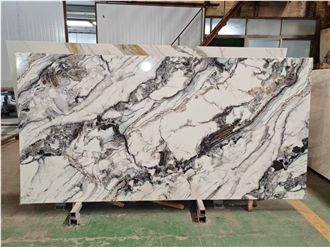 2025 New Product 7013 Cristallo Quebec PD Quartz Slabs