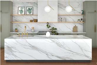 High Quality 7012 Calacatta Borghini PD Quartz Slabs