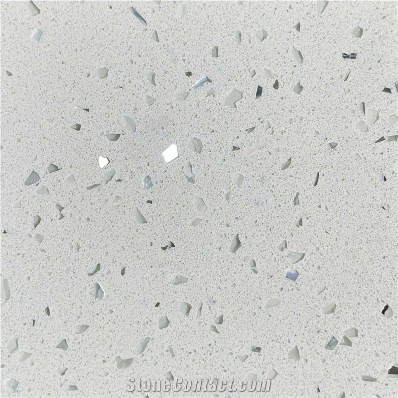 (Vietnam Quartz) Crystal White Quartz Slabs