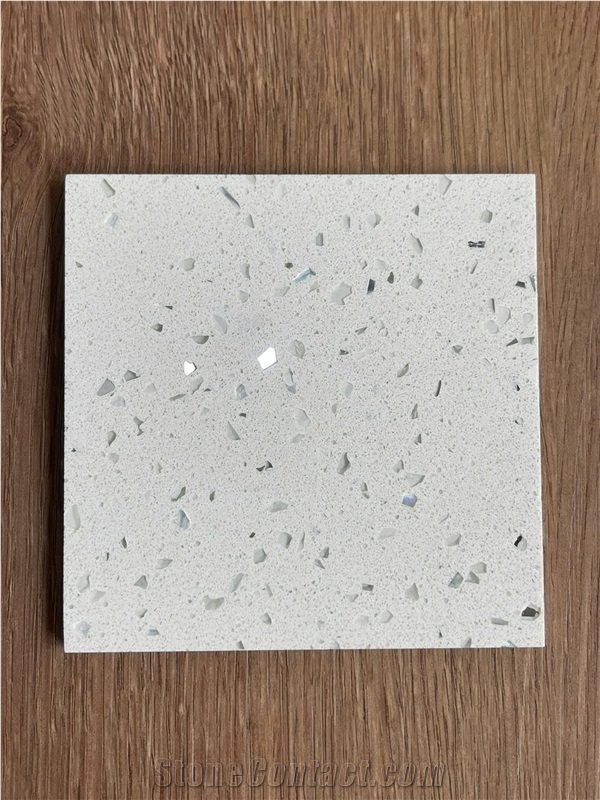 (Vietnam Quartz) Crystal White Quartz Slabs