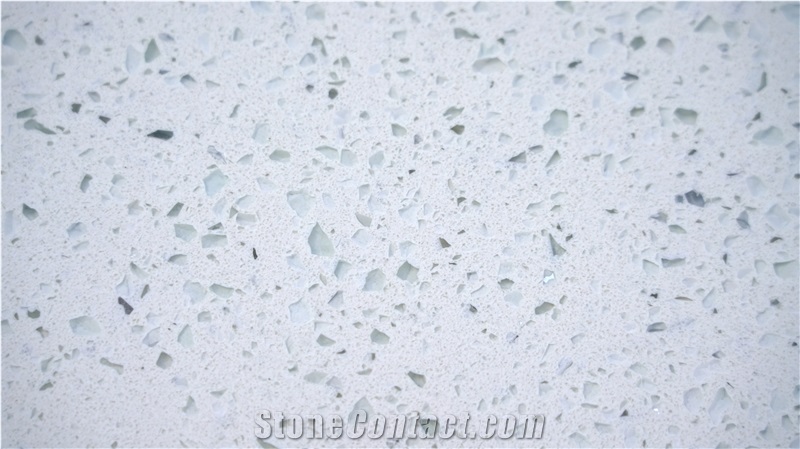 (Vietnam Quartz) Crystal White Quartz Slabs
