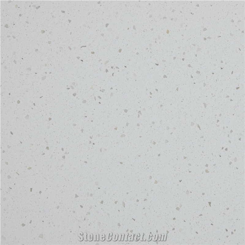 (Vietnam Quartz) Iced White Quartz Slabs