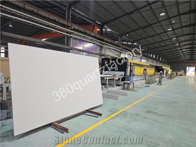 (Vietnam Quartz) Light Grey Quartz Slabs