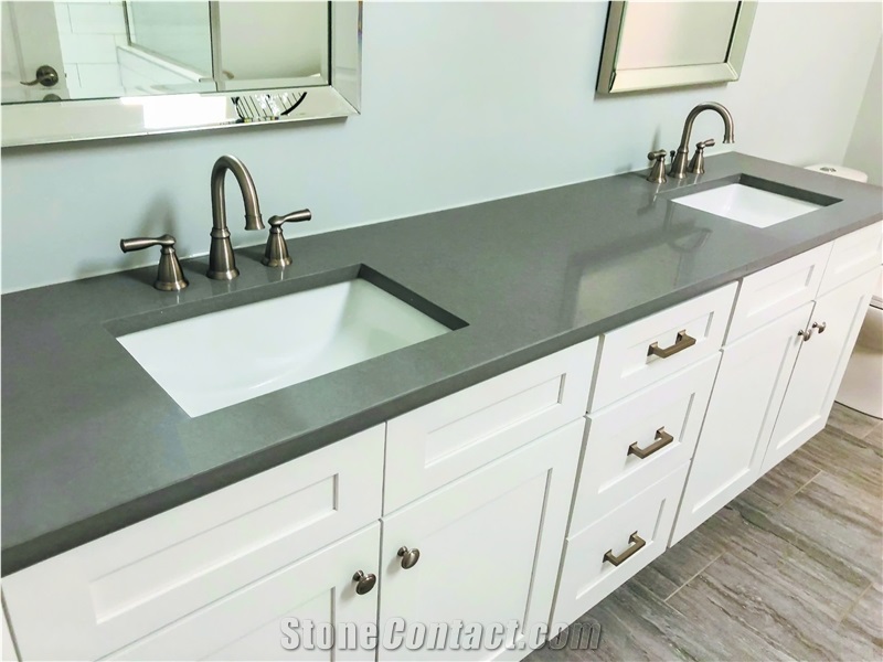 (Vietnam Quartz) Cemento Quartz Slabs