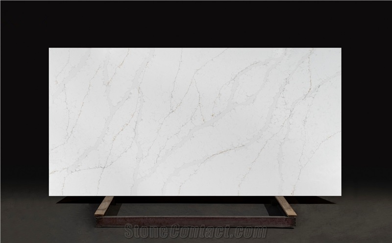China  Quartz Slabs Factory Calacatta Gold Engineered Stone