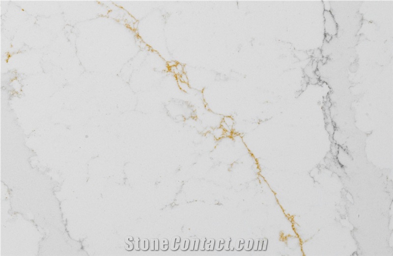 China  Quartz Slabs Factory Calacatta Gold Engineered Stone