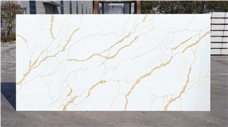 Engineering Stone Calacatta Gold Quartz Slabs