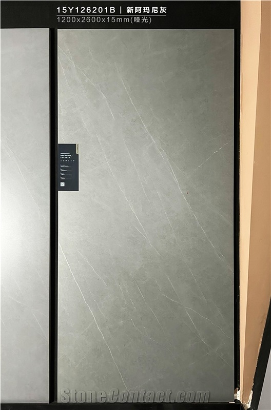 ARMANI Grey Matt 1.2X2.6M 15Mm Porcelain Slabs