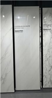 China Afyon White Glossy 15Mm Porcelain Slabs