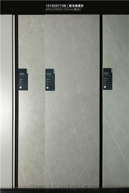 China Kandla Grey Matt 15Mm Porcelain Slabs