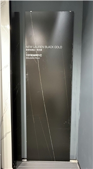 China LAUREN Black Glossy 15Mm Porcelain Slabs China LAUREN Black Glossy 15Mm Porcelain Slabs
