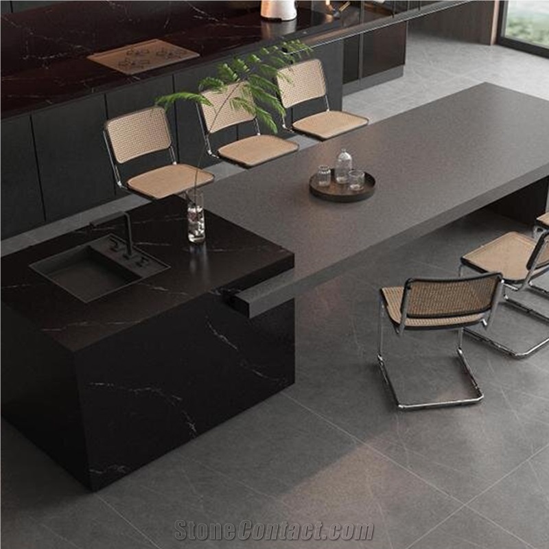 Chinese Pietra Grey Matt 15Mm Sintered Stone Tiles