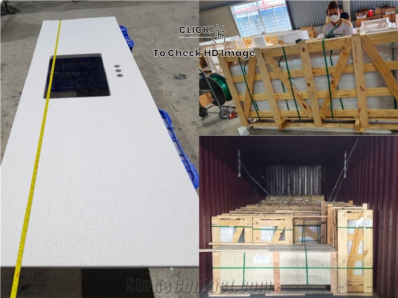 Vienam Quartz Peninsula Countertops, Island Tops