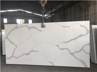 Engineered Stone Calacatta White Quartz Slabs