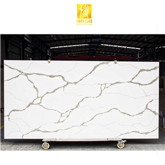 Engineered Stone Calacatta White Quartz Slabs