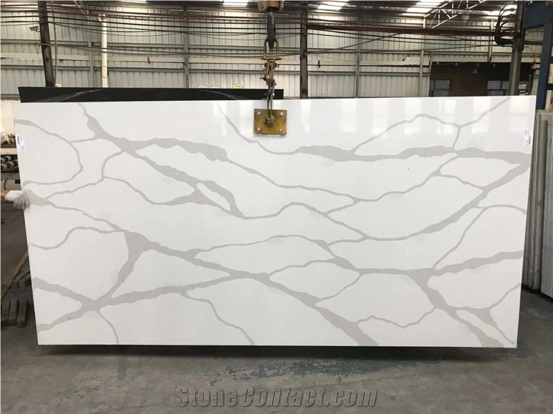 Engineered Stone Marble Effect Quartz Slabs, Wall Panels