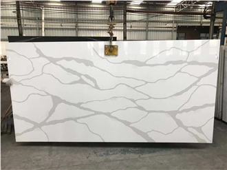 Engineered Stone Marble Effect Quartz Slabs, Wall Panels