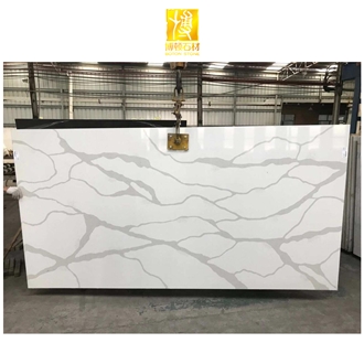 Engineered Stone Marble Effect Quartz Slabs, Wall Panels