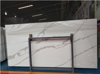 Engineered Stone Marble Effect Quartz Slabs, Wall Panels