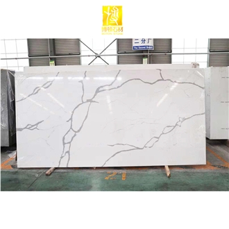 Engineered Stone Marble Effect Quartz Slabs, Wall Panels