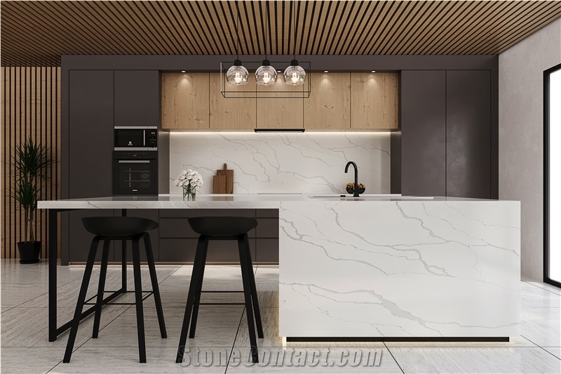 ABELIANO QUARTZ White Sparkle Quartz Slabs