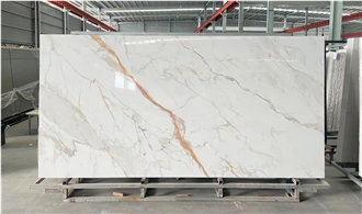 Calacatta Gold Sintered Stone Slabs For Home Design