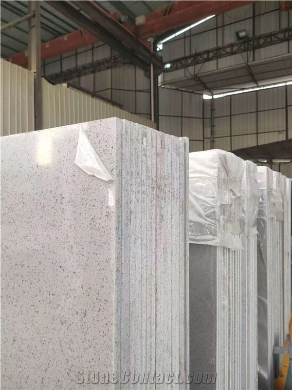 Hot Sale Cheap Grey Star Quartz Slabs For Indoor Design