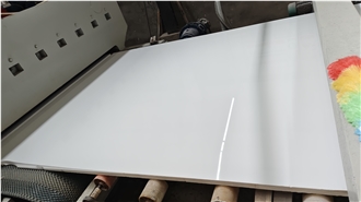 Artificial Marble Super White Composite Stone Slabs