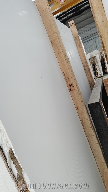 Artificial Marble Super White Composite Stone Slabs