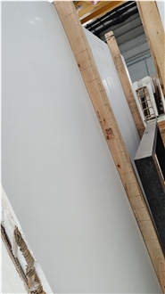 Artificial Marble Super White Composite Stone Slabs